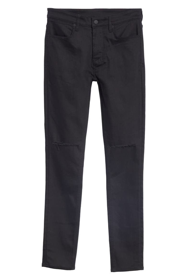 Van Winkle Ace Slice Skinny Fit Jeans, Alternate, color, BLACK