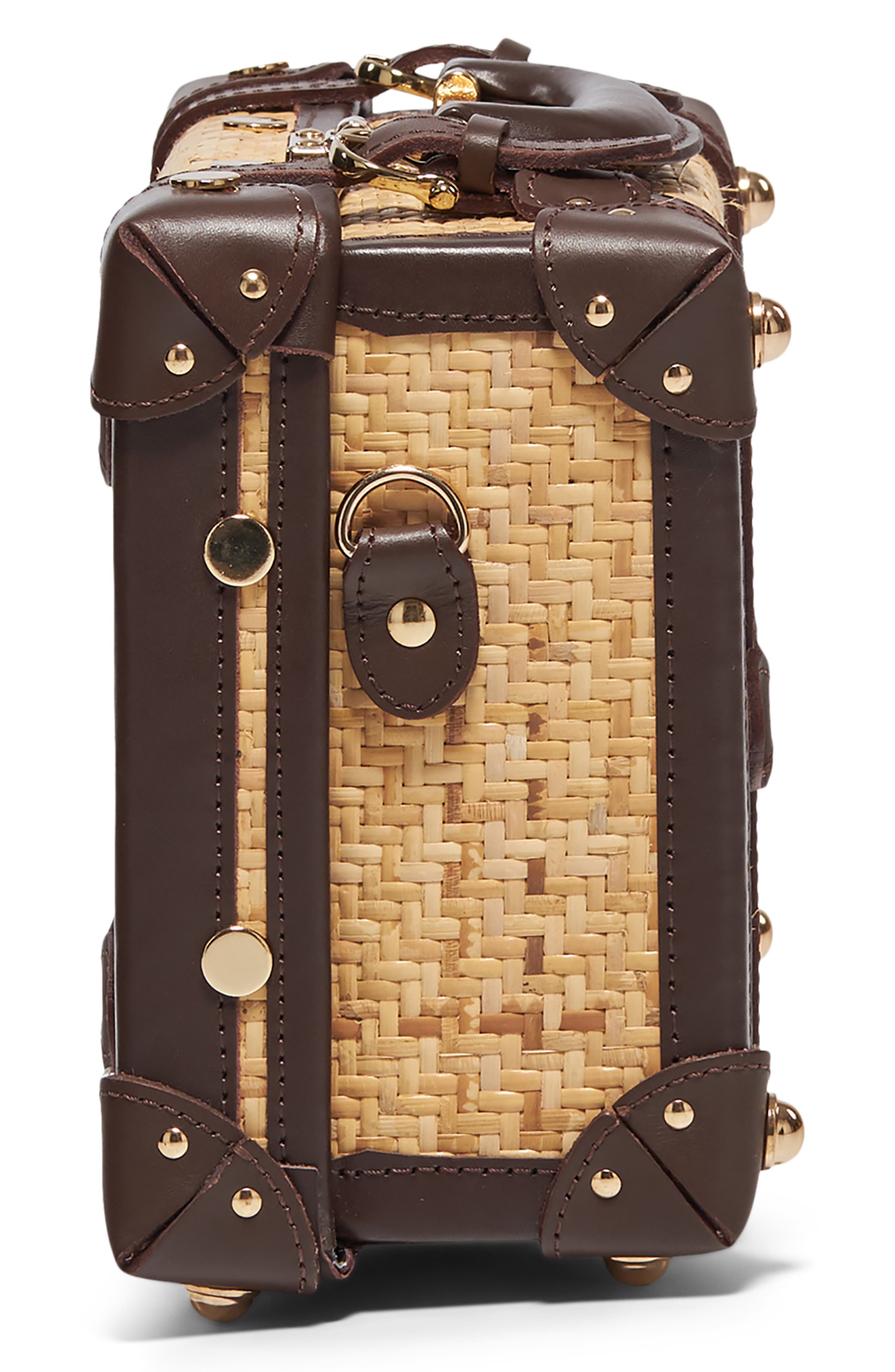 SteamLine Luggage The Explorer Woven Rattan Vanity Case, Alternate, color, 