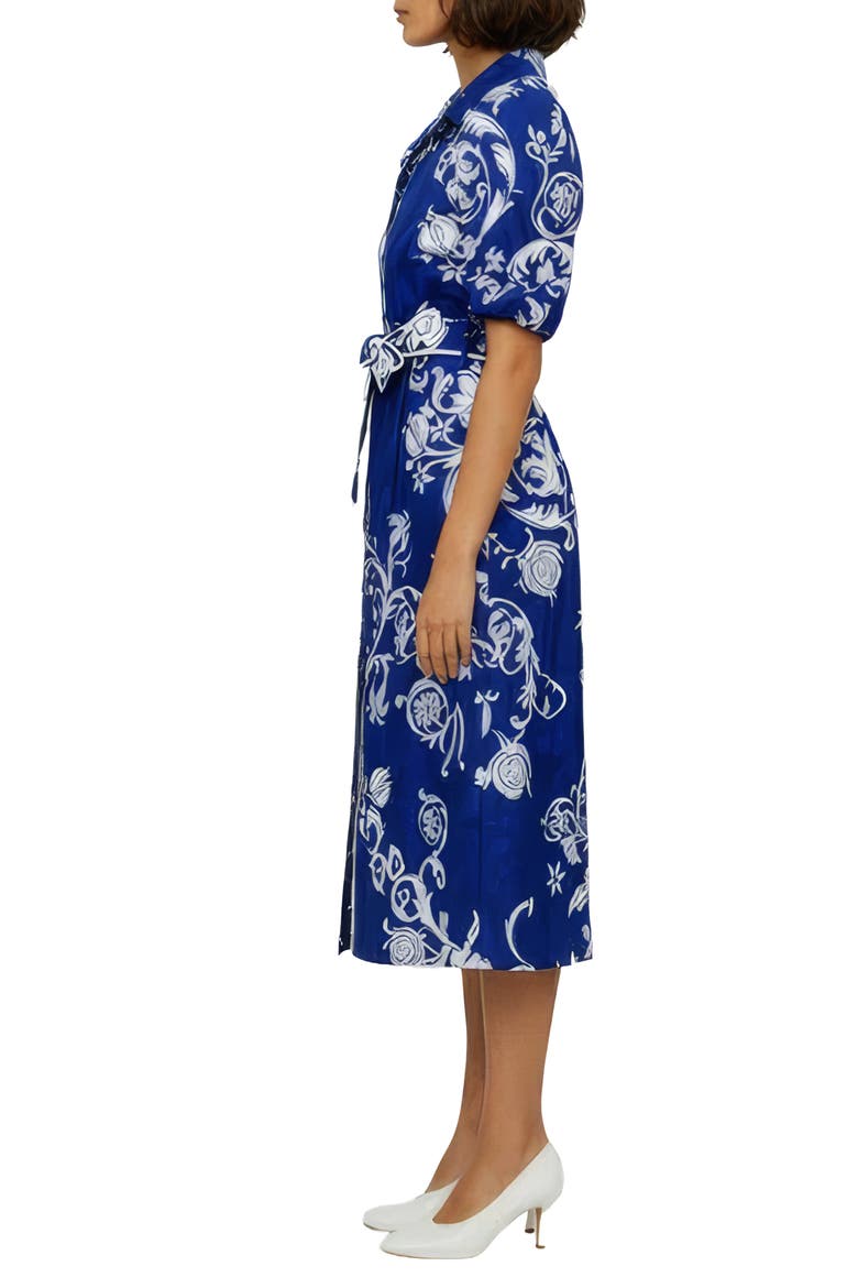 Janeli Sky Cotton Shirtdress, Alternate, color, BLUE WHITE PRINT