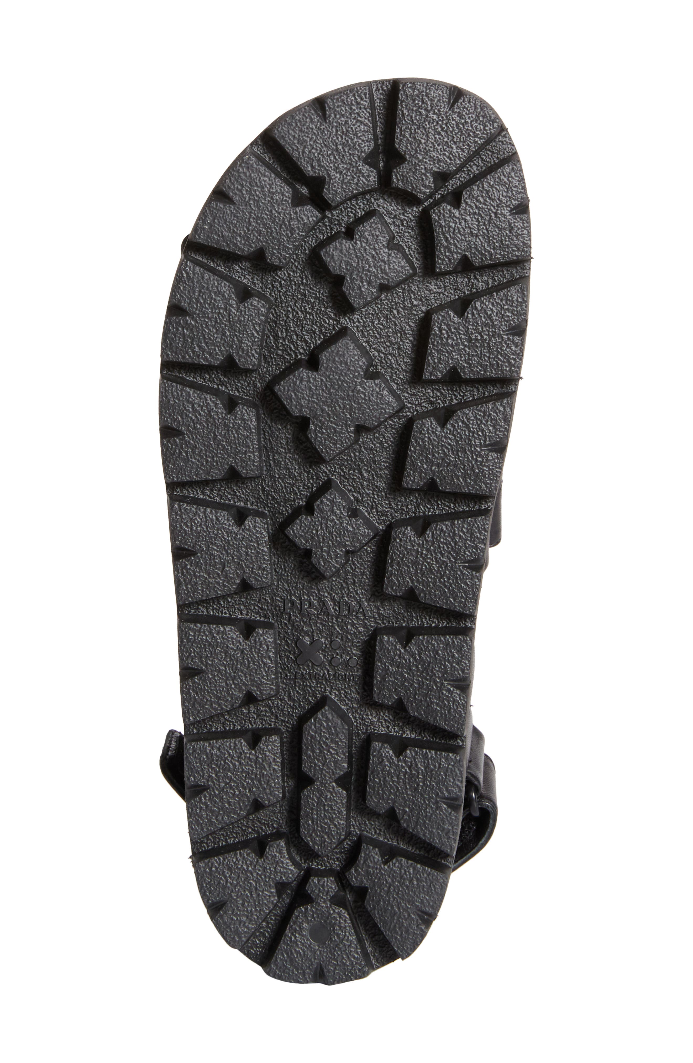 Prada Diagram Double Strap Slide Sandal, Alternate, color, 