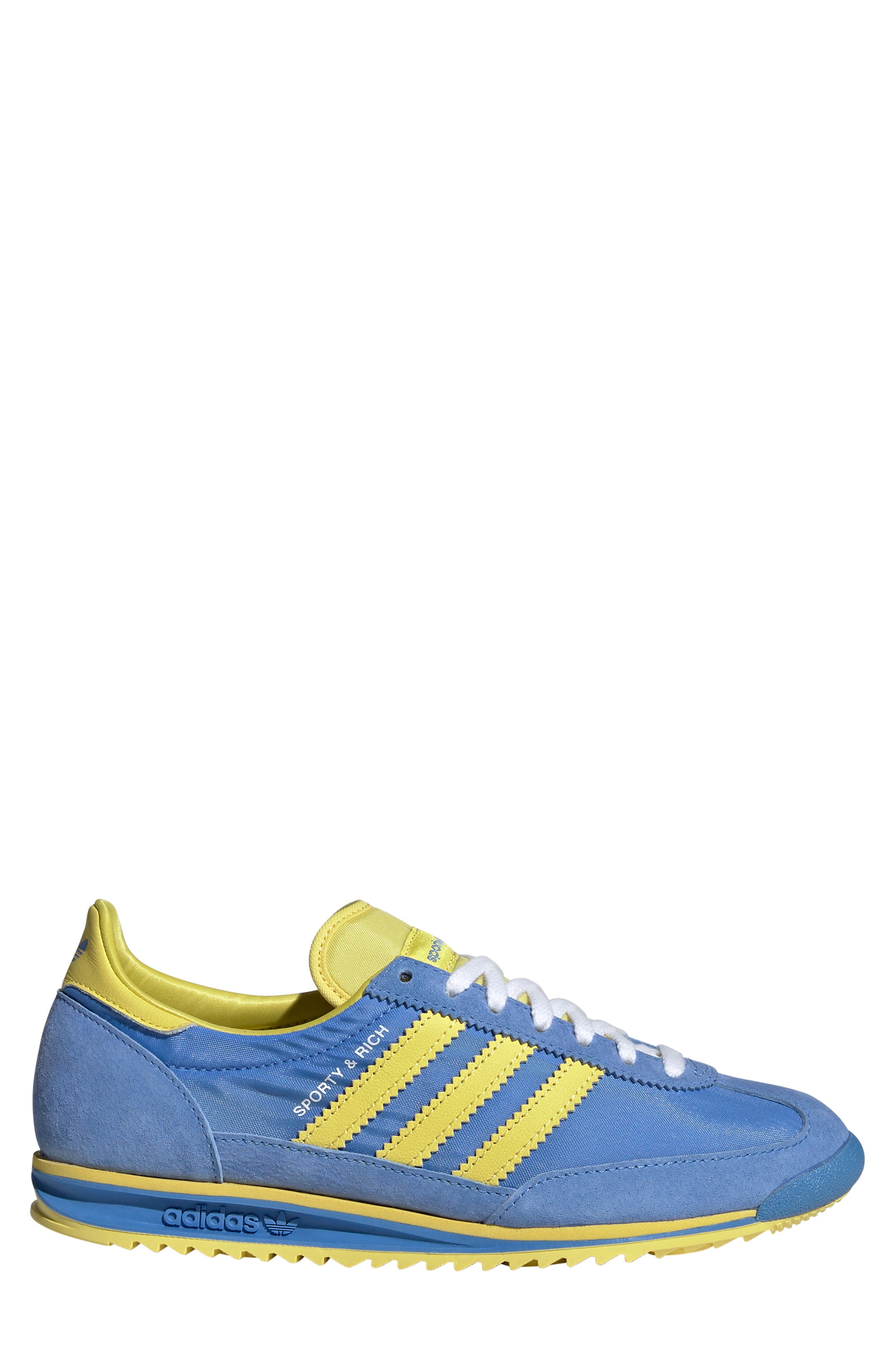 adidas x Sporty & Rich SL 72 Sneaker, Alternate, color, Reablu/ Lgtyel/ Ftwwht