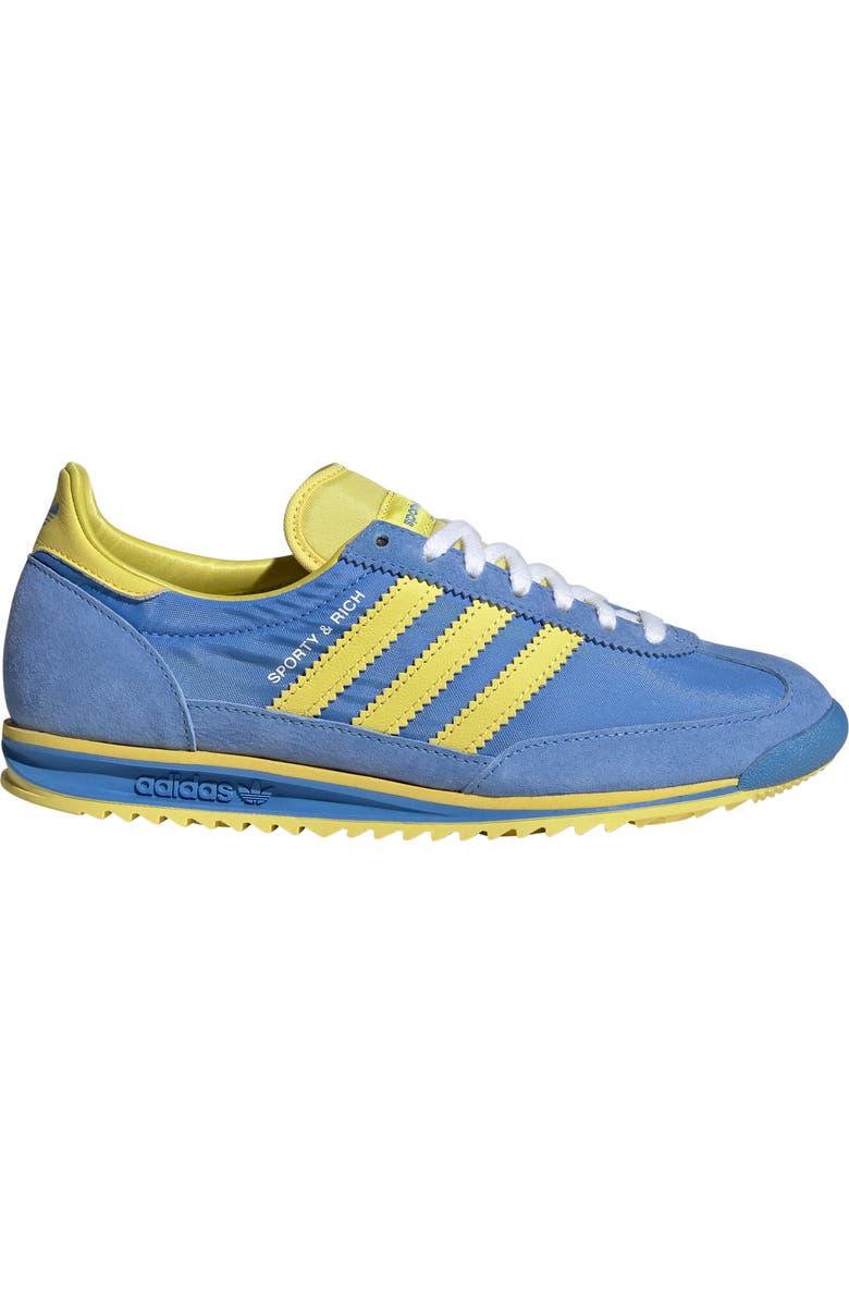 adidas x Sporty & Rich SL 72 Sneaker, Alternate, color, Reablu/ Lgtyel/ Ftwwht