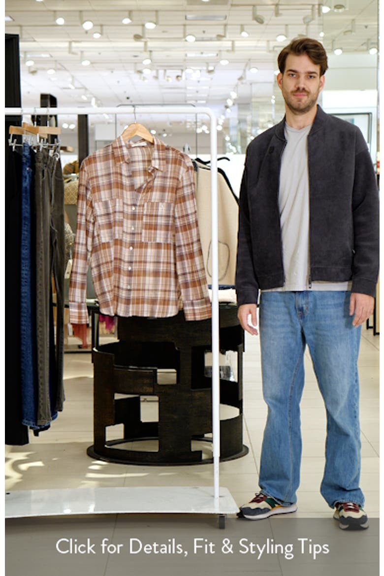 Metallic Plaid Two-Pocket Button-Up Shirt video