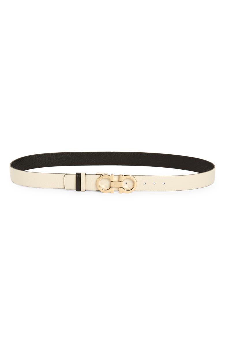 FERRAGAMO Mediterraneo Reversible Leather Belt, Main, color, 