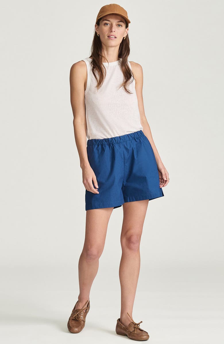 Mavi Jeans Cotton Elastic Waist Shorts, Alternate, color, 