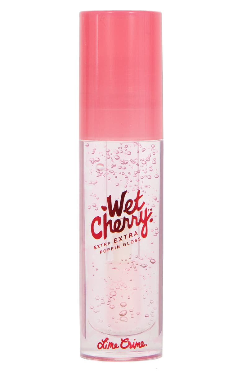 Lime Crime Jumbo Size Wet Cherry Extra Extra Poppin Gloss, Alternate, color,