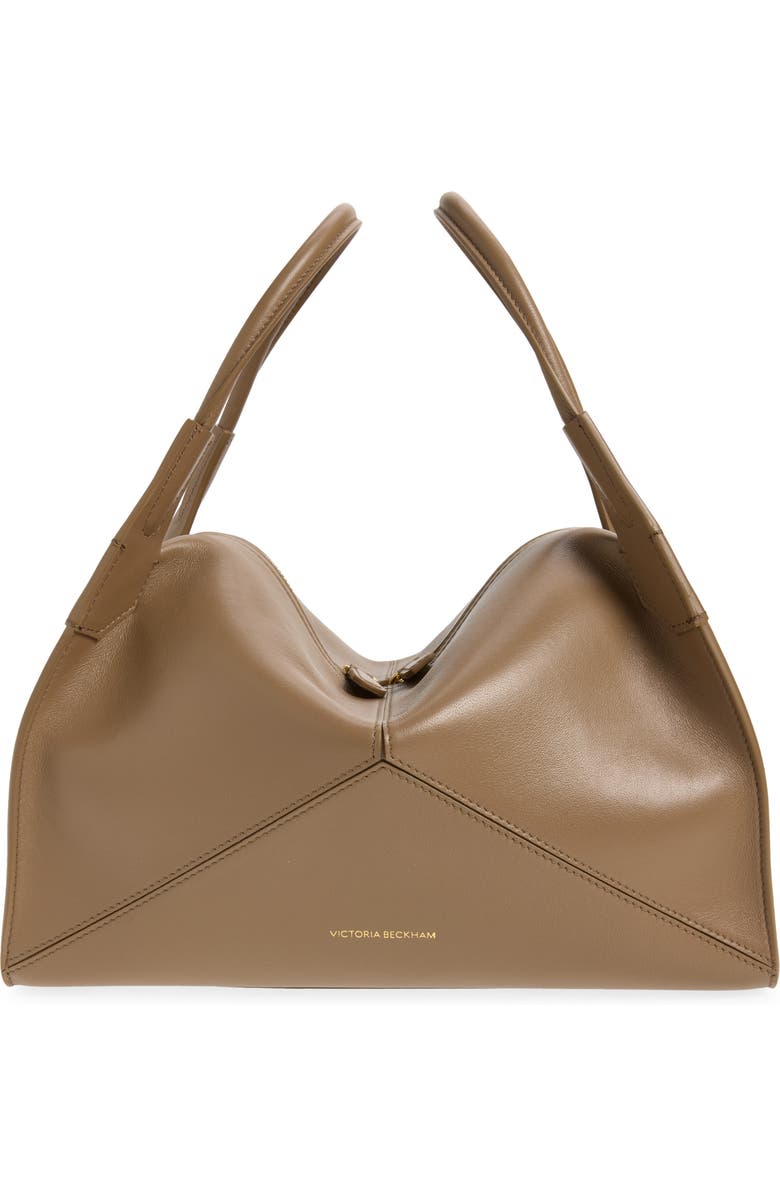 Victoria Beckham The Plié Top Handle Bag, Main, color, Dove Grey