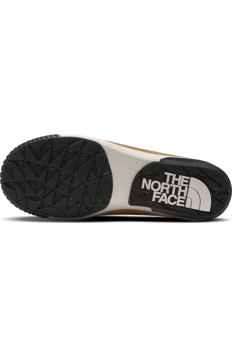 The North Face Sierra Luxe Waterproof Mid Top Boot with Faux Shearling Trim, Alternate, color, Almond Butter Tnf Bl