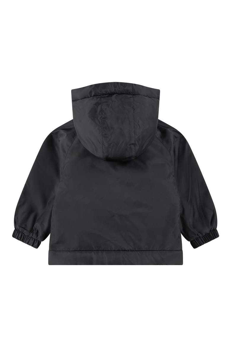 Fleece Lined Windbreaker Jacket, Alternate, color, BLACK/ WHITE