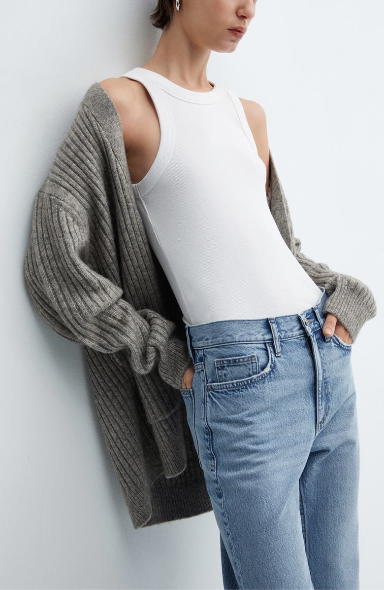 MANGO Mid Rise Straight Leg Jeans, Alternate, color, 