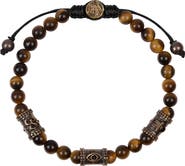 Karma and Luck Healing Courage - Tiger's Eye Triple Protection Bracelet