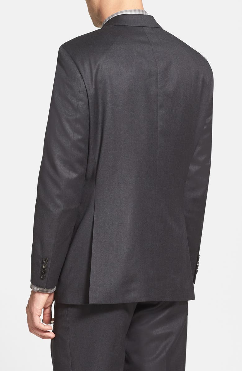 BOSS 'Pasolini/Movie' Classic Fit Charcoal Wool Suit, Alternate, color,