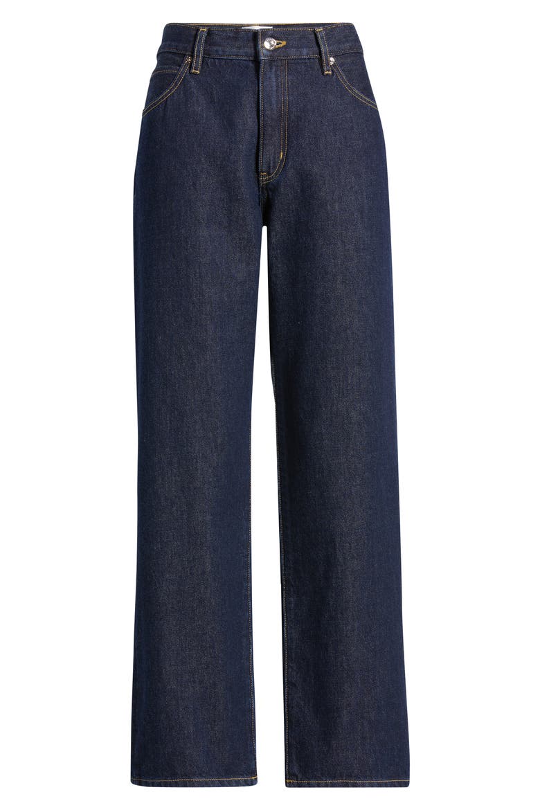 The Hang Long Straight Leg Jeans, Alternate, color, RINSE