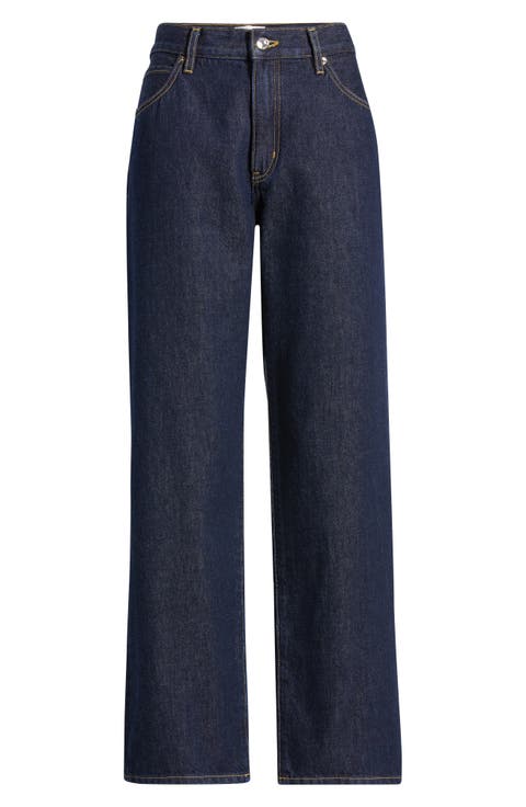 The Hang High Waist Straight Leg Jeans (Rinse)