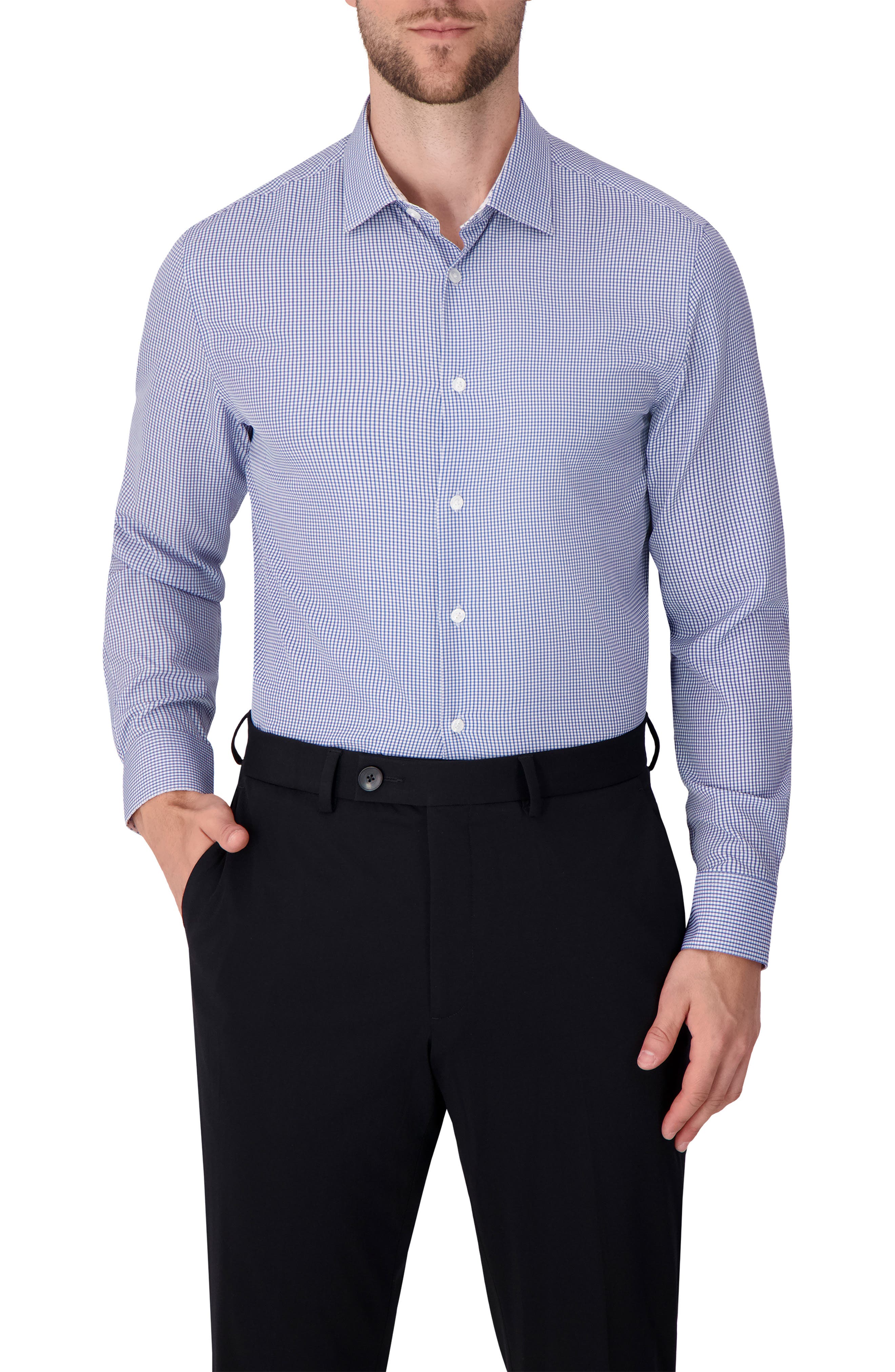 Report Collection Slim Fit 4-Way Stretch Button-Up Shirt