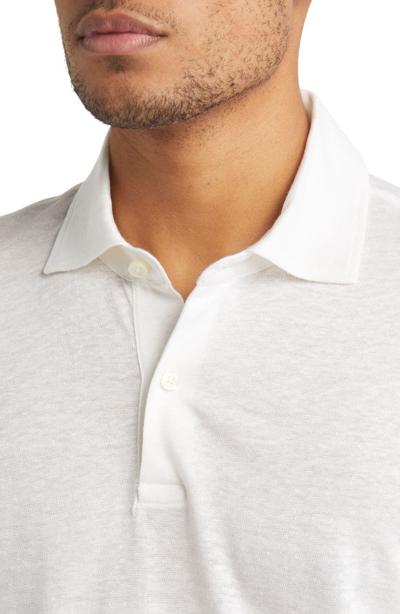 BOSS Press Heathered Linen Piqué Polo, Alternate, color, 