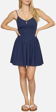 Blu Pepper Fit & Flare Minidress