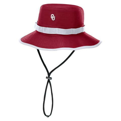 Men's Nike Crimson Oklahoma Sooners 2025 Sideline Apex Boonie Bucket Hat