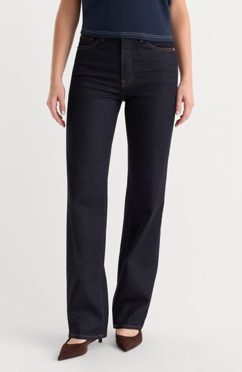 Good True High Waist Straight Leg Jeans