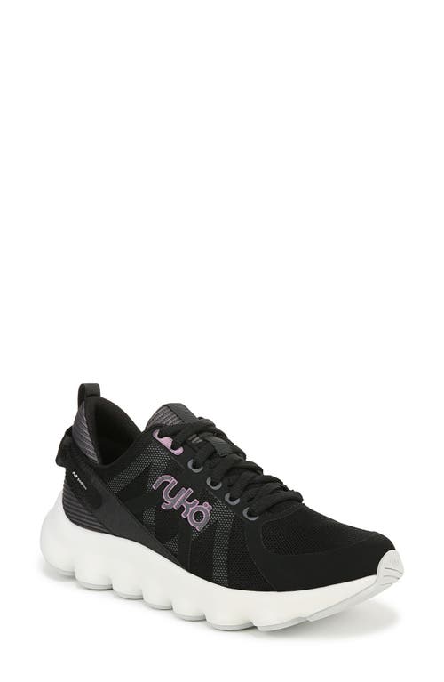 Ryka Harmonic Womens Leather Lifestyle Athletic And Training Shoes In Black