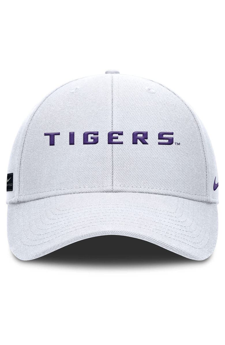 Nike Men's Nike White LSU Tigers 2025 On-Field Rise Performance Adjustable Hat, Alternate, color, White