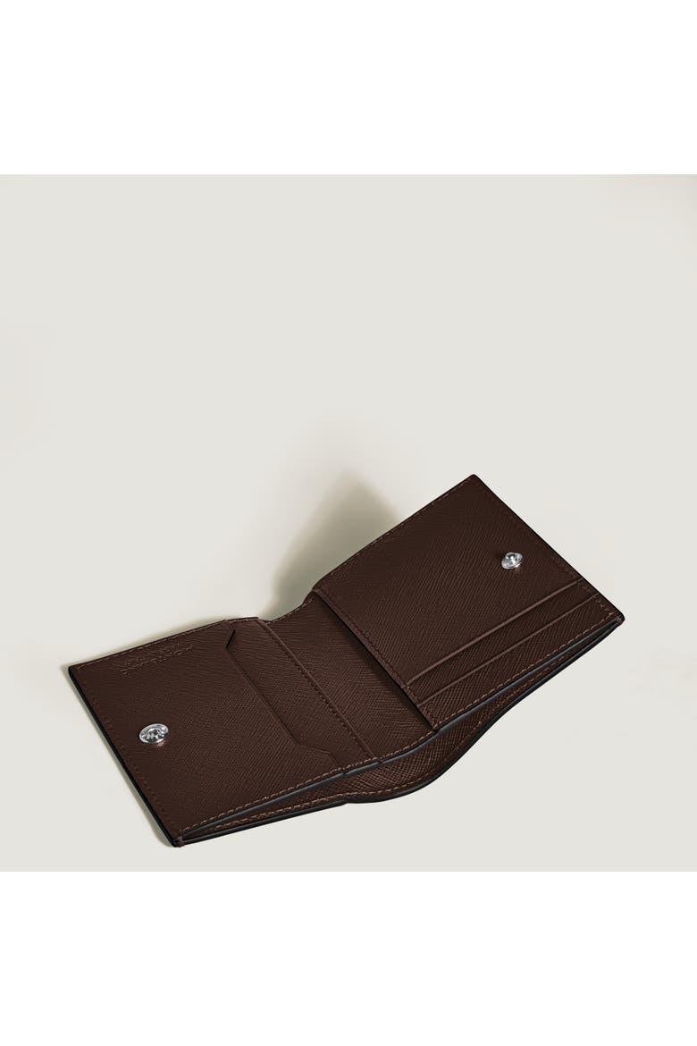 Sartorial Leather Mini Wallet 4cc, Alternate, color, EBONY