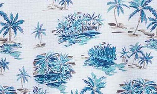 Tommy Bahama Bahama Coast Palm Scape Islandzone® Polo In Blue