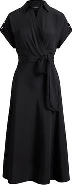 Lauren Ralph Lauren Fratillo Faux Wrap Shirtdress