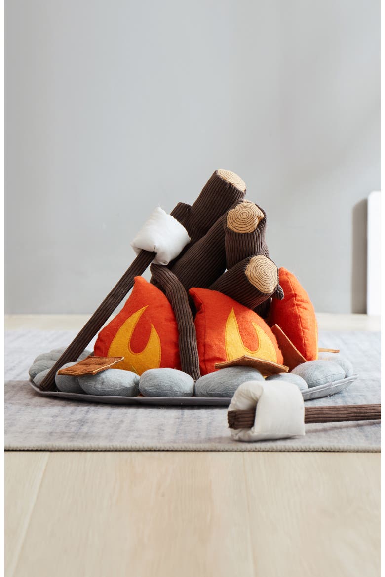 Asweets Campout Campfire & S'mores Set, Alternate, color, BROWN