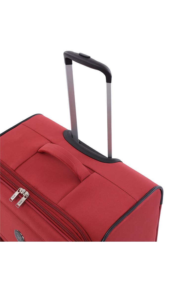 31" Softside Luggage - Extra Large Expandable Spinner Suitcase with 8 Wheels & Front Pockets, Alternate, color, TERRA COTTA