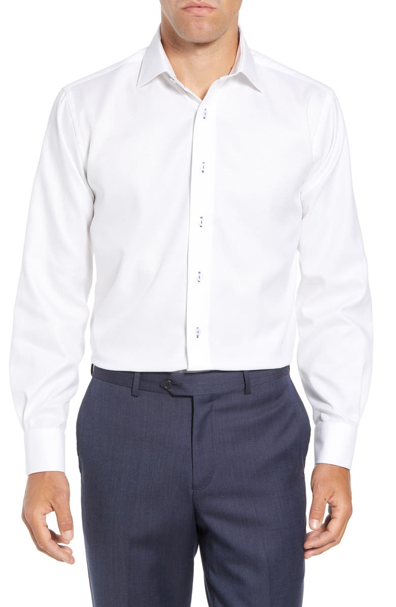 Lorenzo Uomo Trim Fit Solid Dress Shirt, Main, color, 