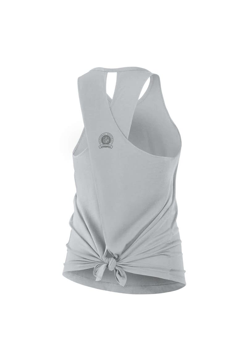 Women's Nike Gray Detroit Lions Glory Crisscross Performance Tank Top, Alternate, color, Gray