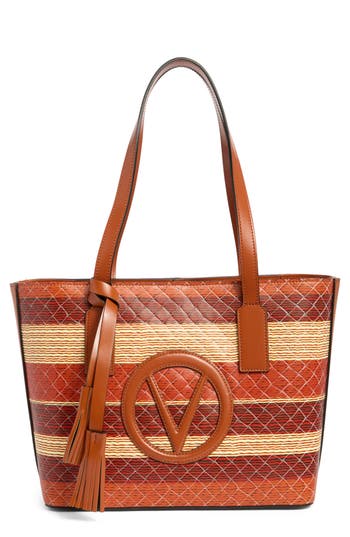 Valentino By Mario Valentino Prince Tresse Tote Bag In Brown