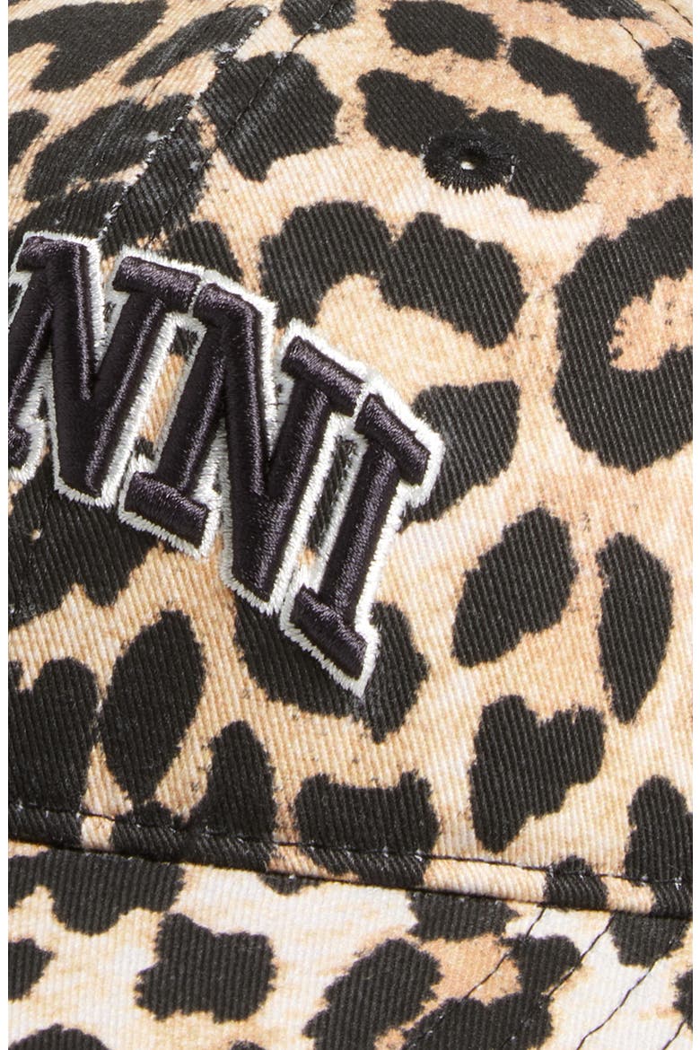 Leopard Cotton Baseball Cap, Alternate, color, LEOPARD