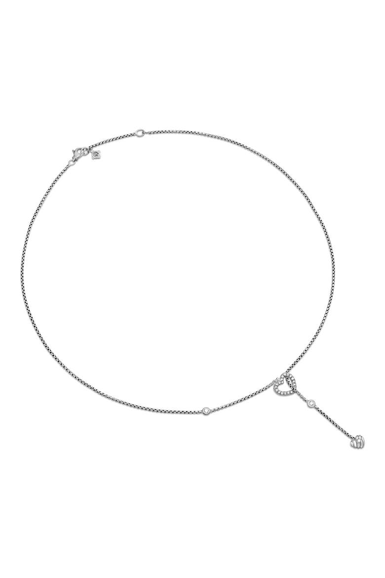 Heart Y-Necklace with Diamonds, Alternate, color, DIAMOND