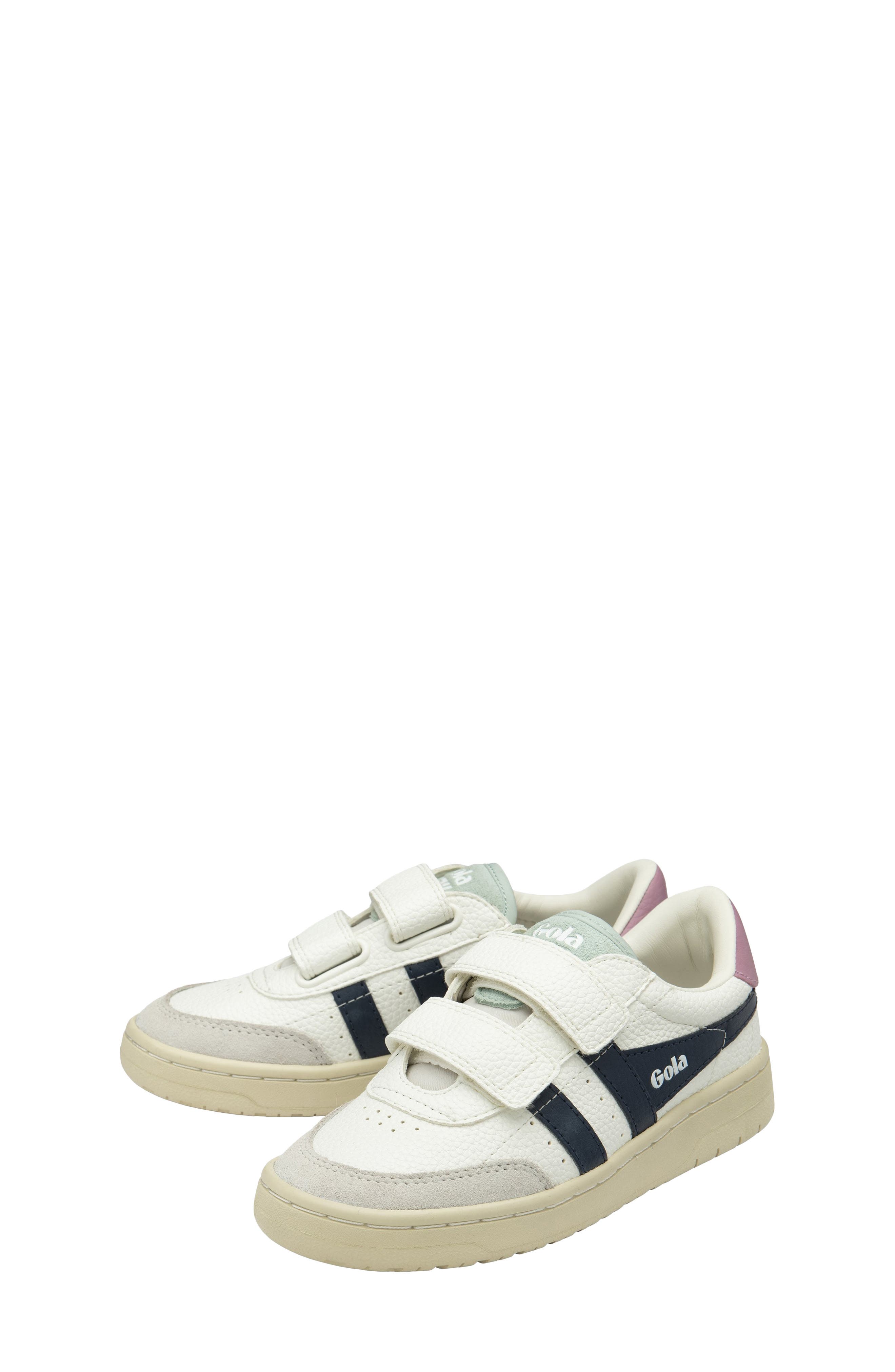 Kids' Falcon Strap Sneaker, Alternate, color, WHITE/ NAVY/ CANDY