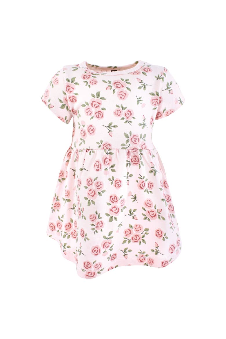 2Pk Baby Dress Set, Alternate, color, Pink And Blue Roses