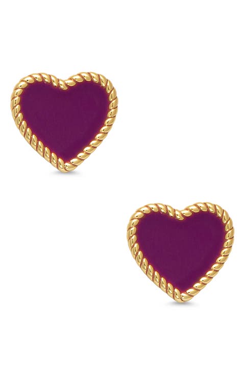 Kids' Heart Twist Stud Earrings