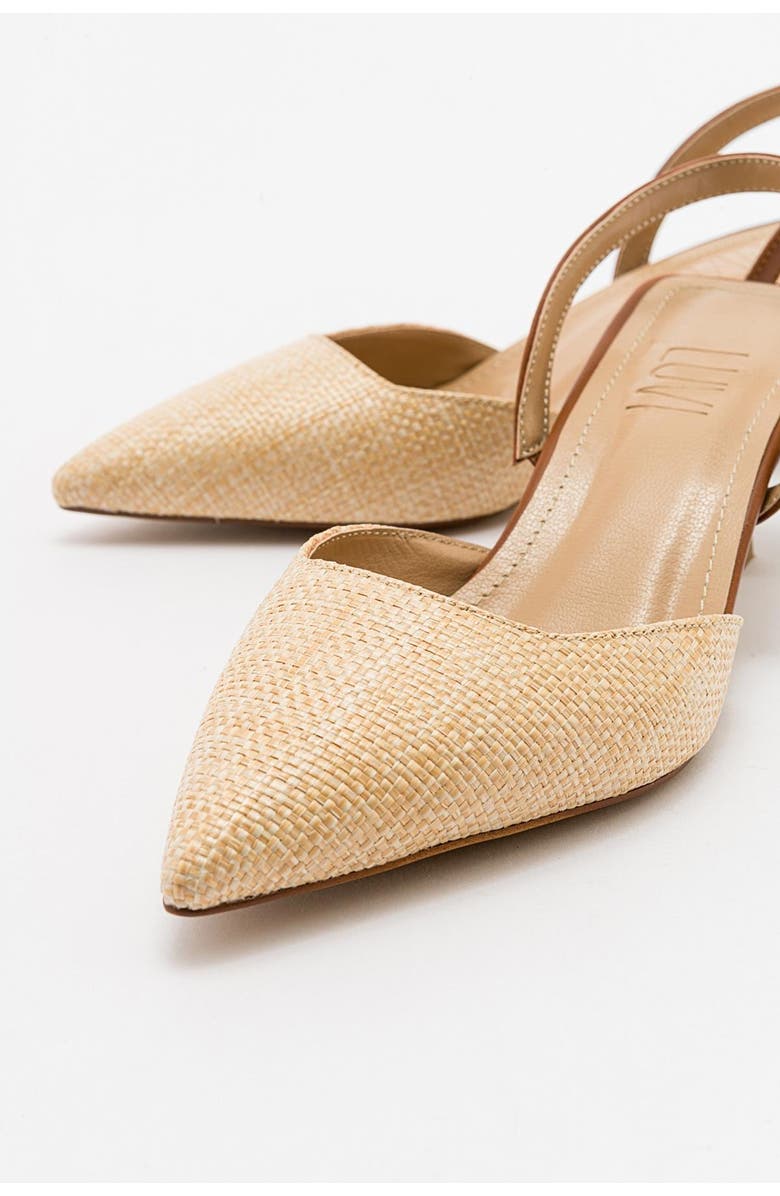 Prologue Shoes Over Pointed Toe Pump, Alternate, color, Beige