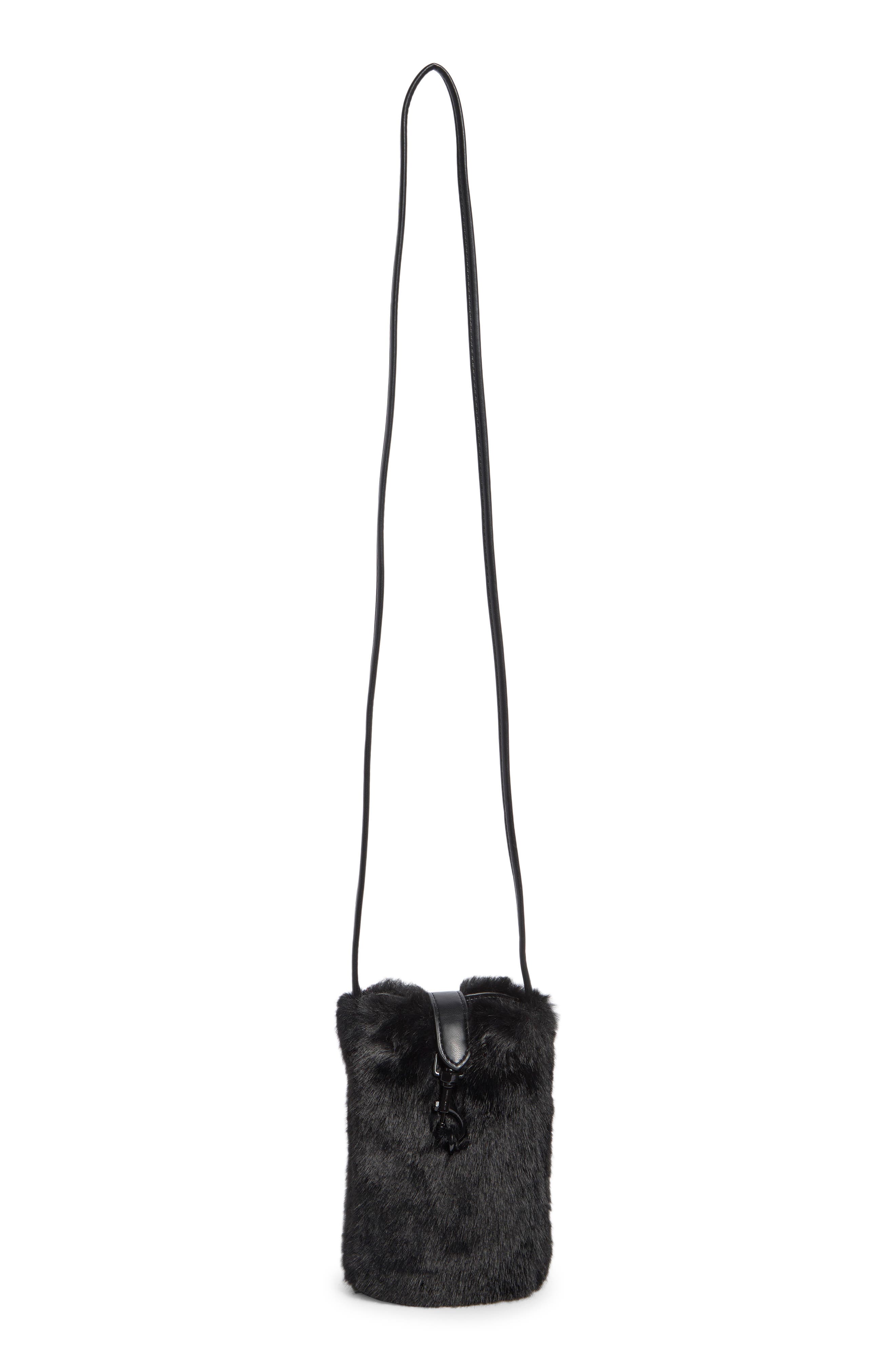 Faux Fur Phone Crossbody