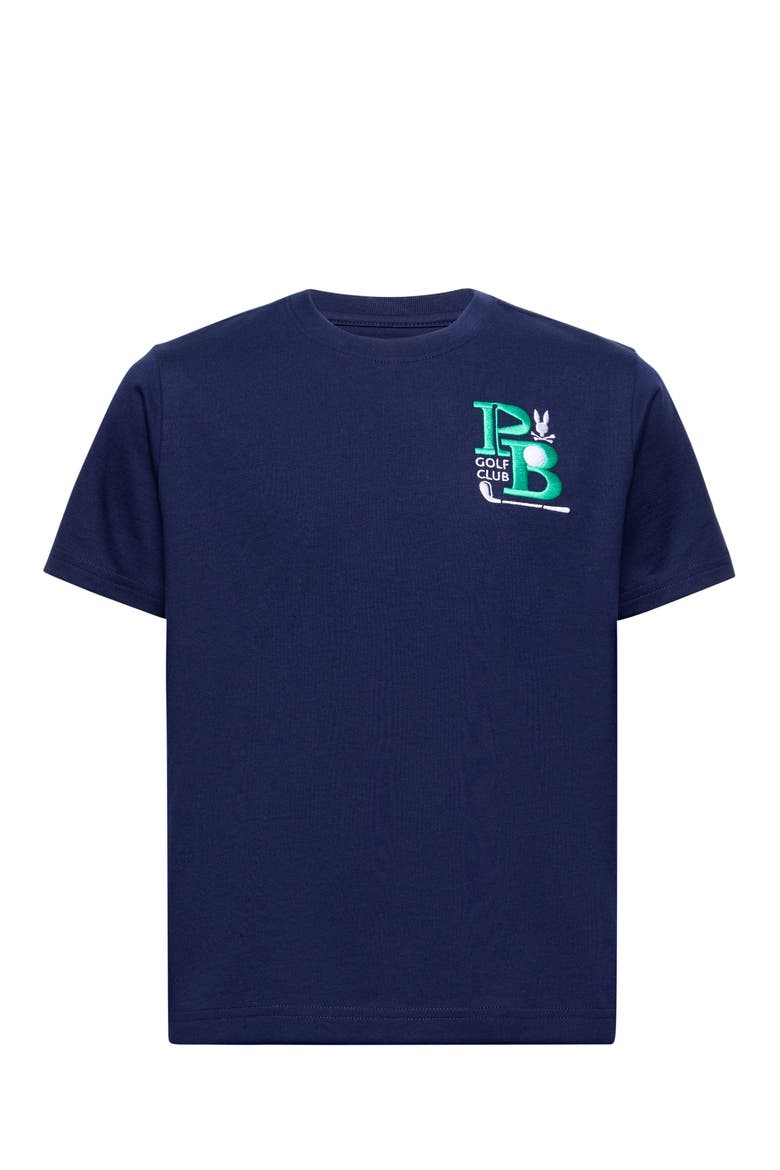 Kids' Denis Embroidered Pima Cotton T-Shirt, Main, color, EVENING BLUE