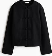 H&M Knot-Button Jersey Jacket