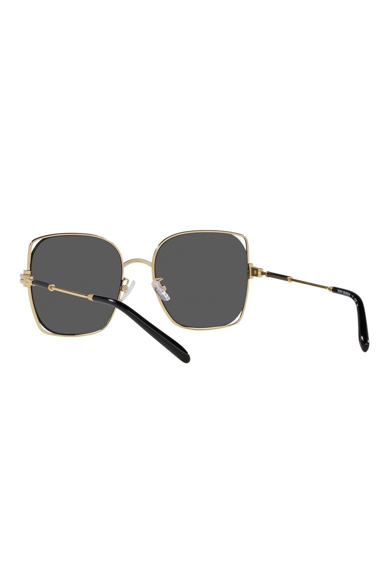 55mm Square Sunglasses, Alternate, color, SHINY GOLD