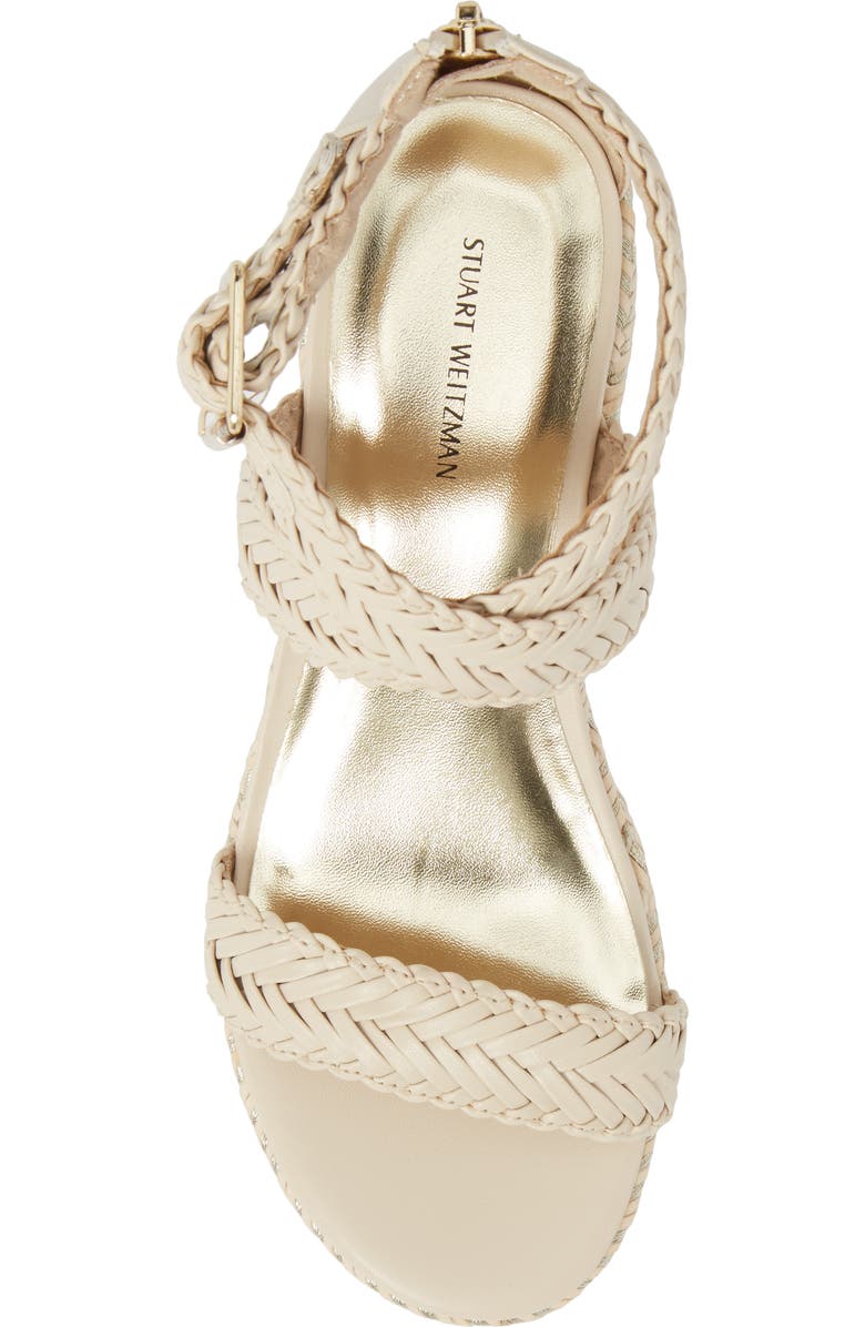 Stuart Weitzman Akilah Sparkle Wedge Sandal, Alternate, color,