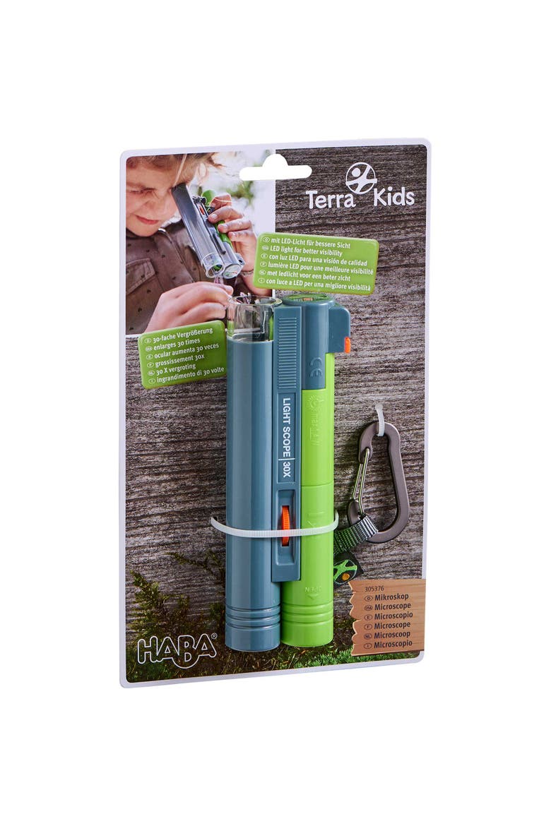Terra Kids Microcsope - Pocket Size with Carabiner and 30x Magnification, Alternate, color, Multi