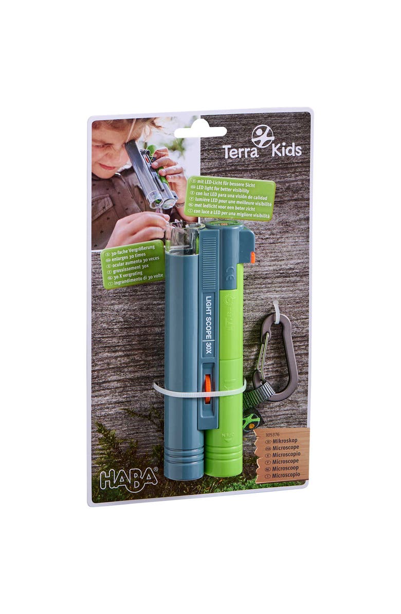 HABA Terra Kids Microcsope - Pocket Size with Carabiner and 30x Magnification, Alternate, color, Multi