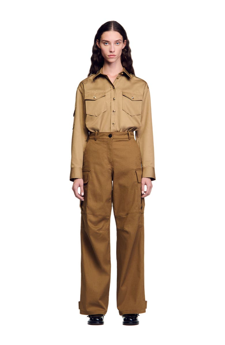 SANDRO Cargo trousers, Alternate, color, 