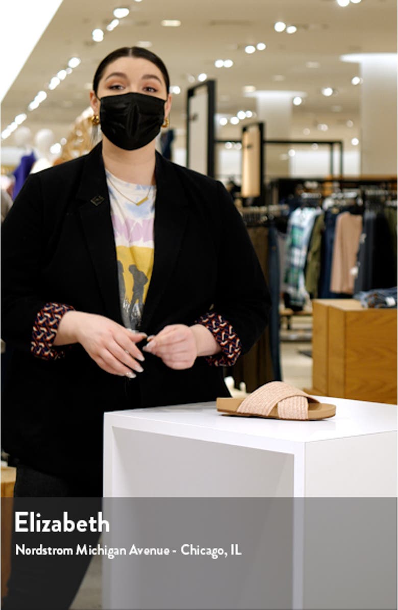 Miri Braided Crossover Slide Sandal, sales video thumbnail