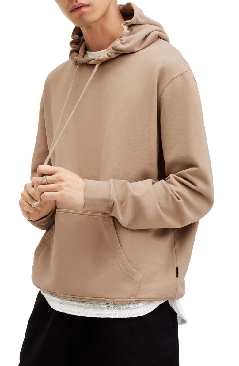 AllSaints Santi Hoodie, Alternate, color, Moorland Brown