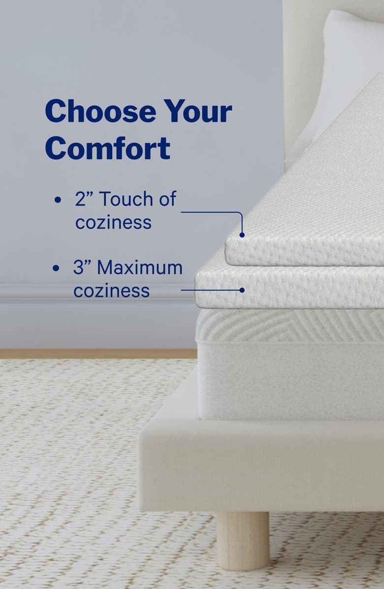 Casper Essential 3-Inch Cozy Cover Mattress Topper, Alternate, color, Grey